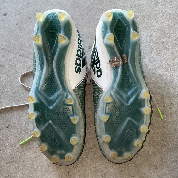 Mens adidas Freak cleats Sz 9 wh/green mids - Picture 3 of 6